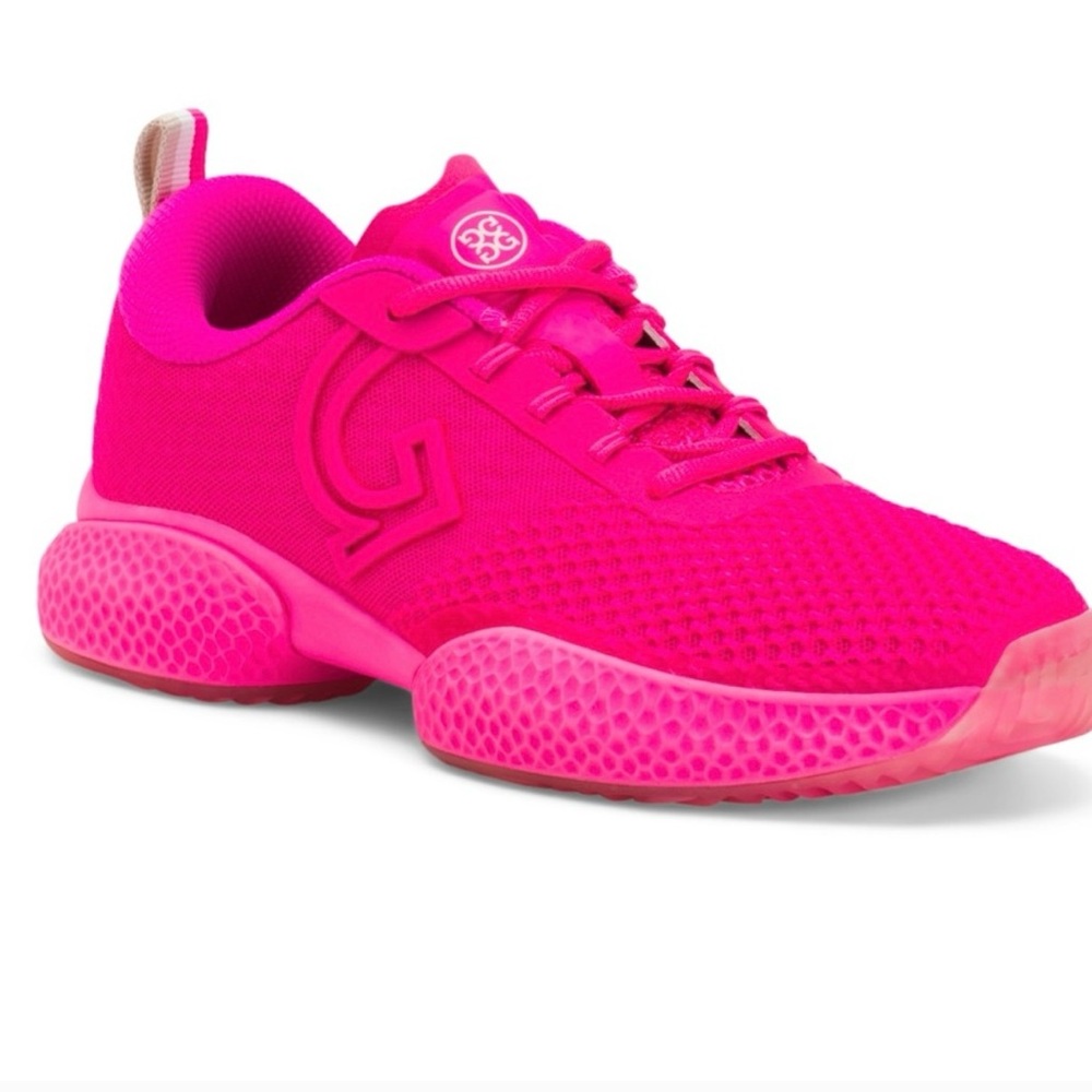 G/Fore QRT1 Court Shoes Sneaker DayGlo Pink Womens Size 9.5